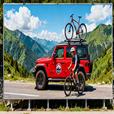 专业户外喷绘制作：海报 / 灯箱 / 围挡，一站式服务